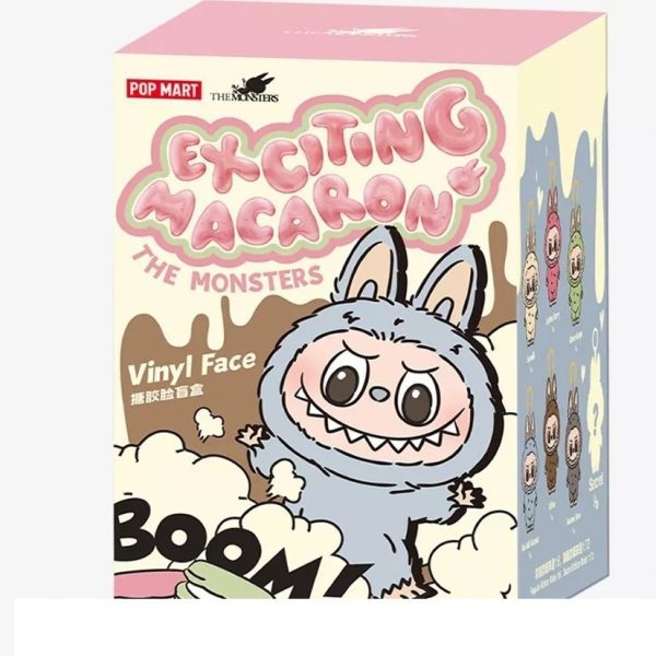 عروسک شانسی لبوبو سری ماکارون مدل POP MART LABUBU EXCITING MACARON