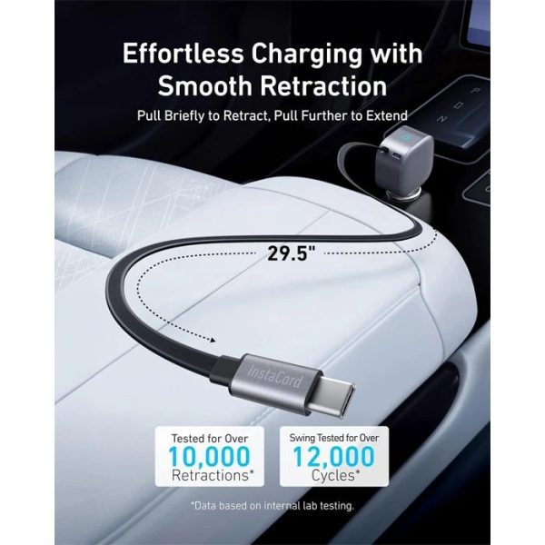 شارژر فندکی انکر Anker USB-C Car Charger 75W Compact 2-Port مدل A2738