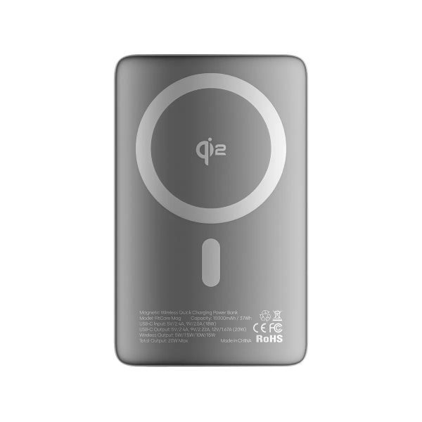 پاور بانک مگ سیف گلوریمی مدل FitCore Mag Qi2 با ظرفیت 10000 میلی آمپر ساعت